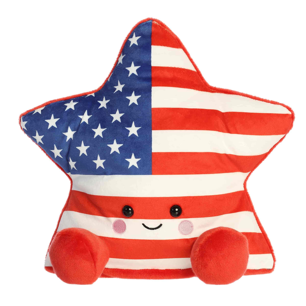 Aurora Palm Pals Party Sized 13" Americana Star Adorable Plush