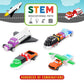 Popular Playthings Magnetic Vehicles for Toddlers 1-3, Mini Mix or Match Car Toys, Set of 9 Gift for Kids - Vehicles