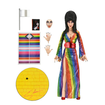 NECA Elvira - 8" Clothed Figure - Somewhere Over the Rainbow Elvira (Pride)