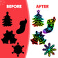JOYIN 72 Pcs Christmas Scratch Art Ornaments, Scratch Paper Craft Kit Include Snowman, Snowflakes, Christmas Tree, and Reindeer, Rainbow Color Scratch