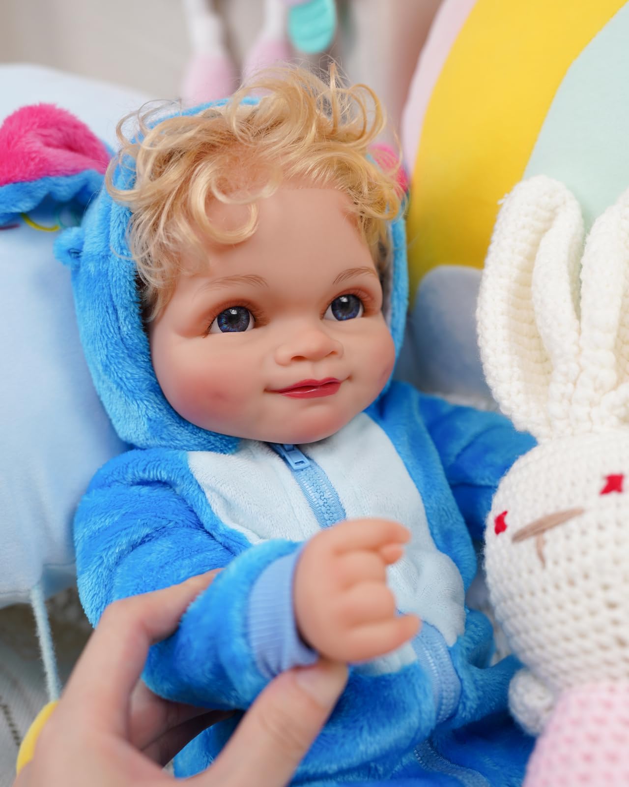 VacosHeart Reborn Dolls Baby Clothes for 17-22 Inch Dolls, Handmade Pajamas Set Boys One-Piece Outfit Clothing Accessories for Lifelike Newborn Toy