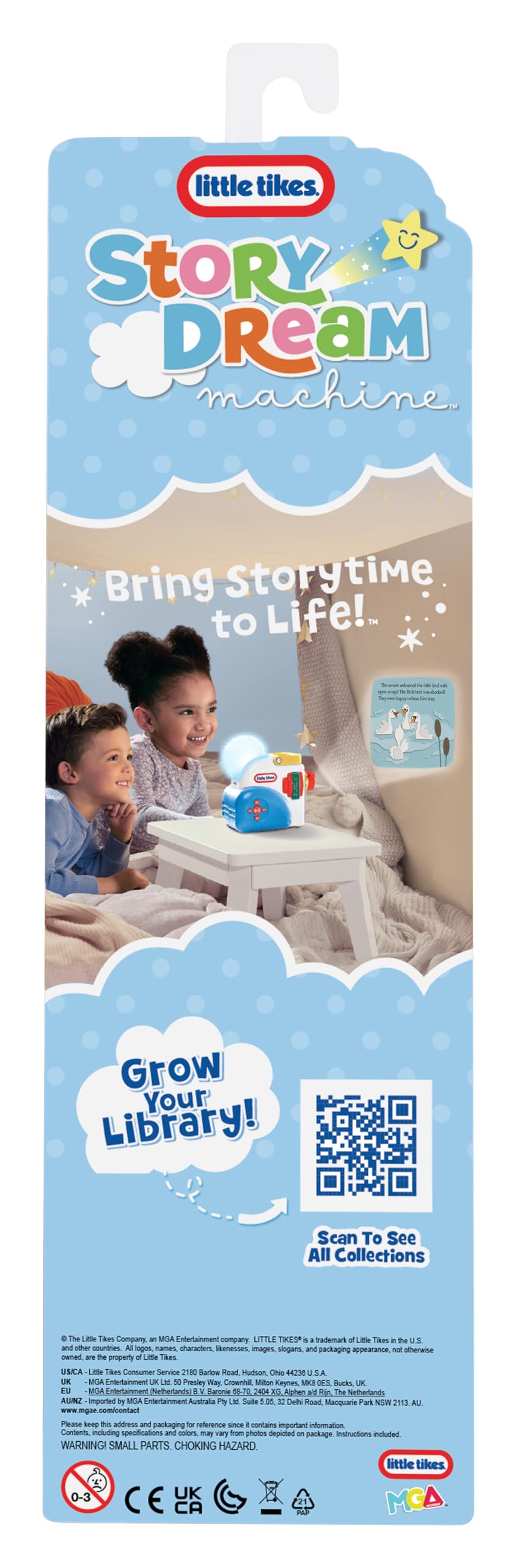 Little Tikes Story Dream Machine 3 Fairy Tale Story Collections, Ugly Duckling and More, Bonus Character. Projects Storytime for Kids, Audio Play, Fun