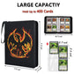 LIMSTDIC Card Binder with Sleeves - 4-Pockets Pokemon Card Binder Holder Compatible with TCG Trading Cards, Card Storage Album with Zipper for Boys