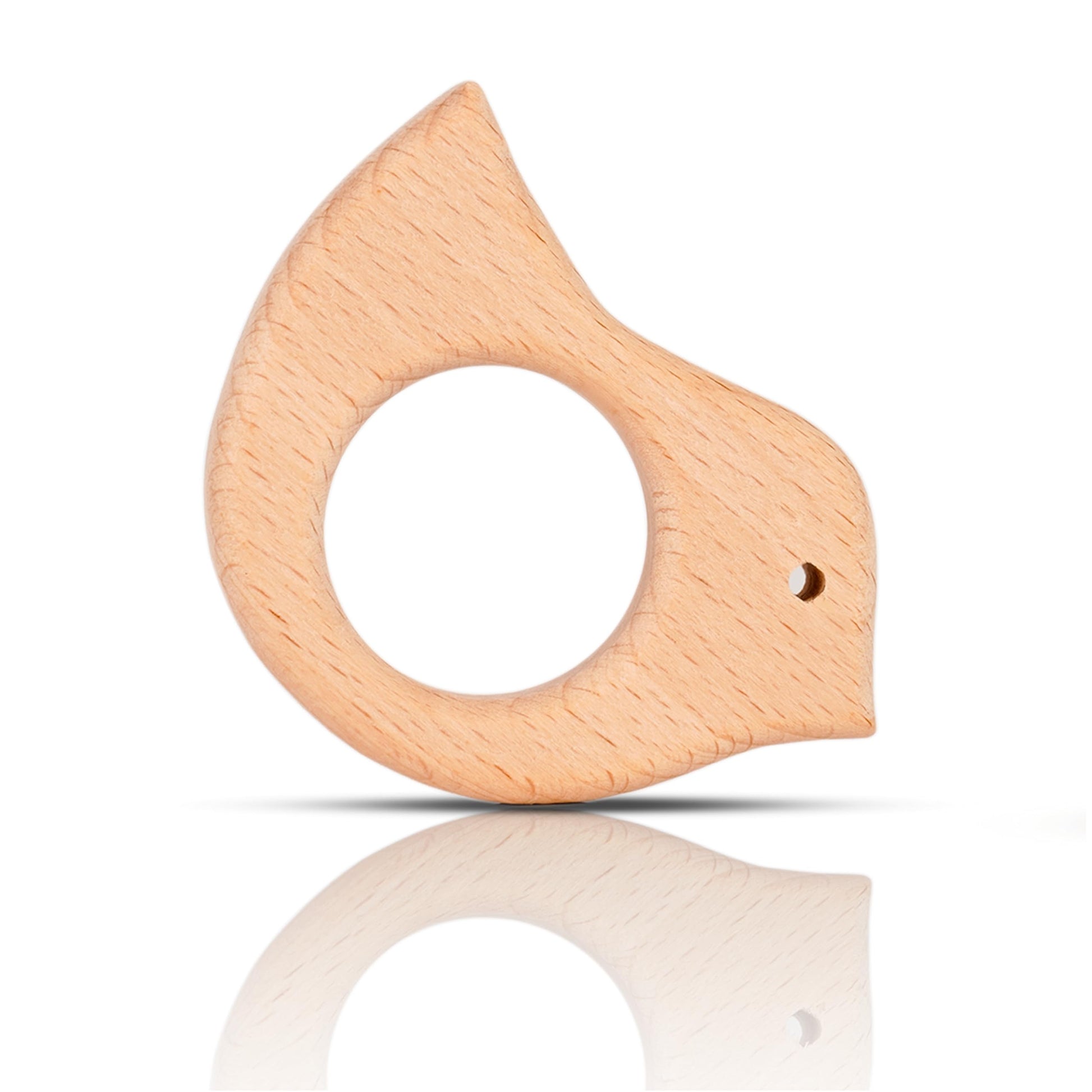 IoF 12 Pcs Teething Toys for Babies, Natural Wooden Teething Rings Baby Teether Chew Toys for Infant Toddler Teethers Crackers Animal Set Pain Relief