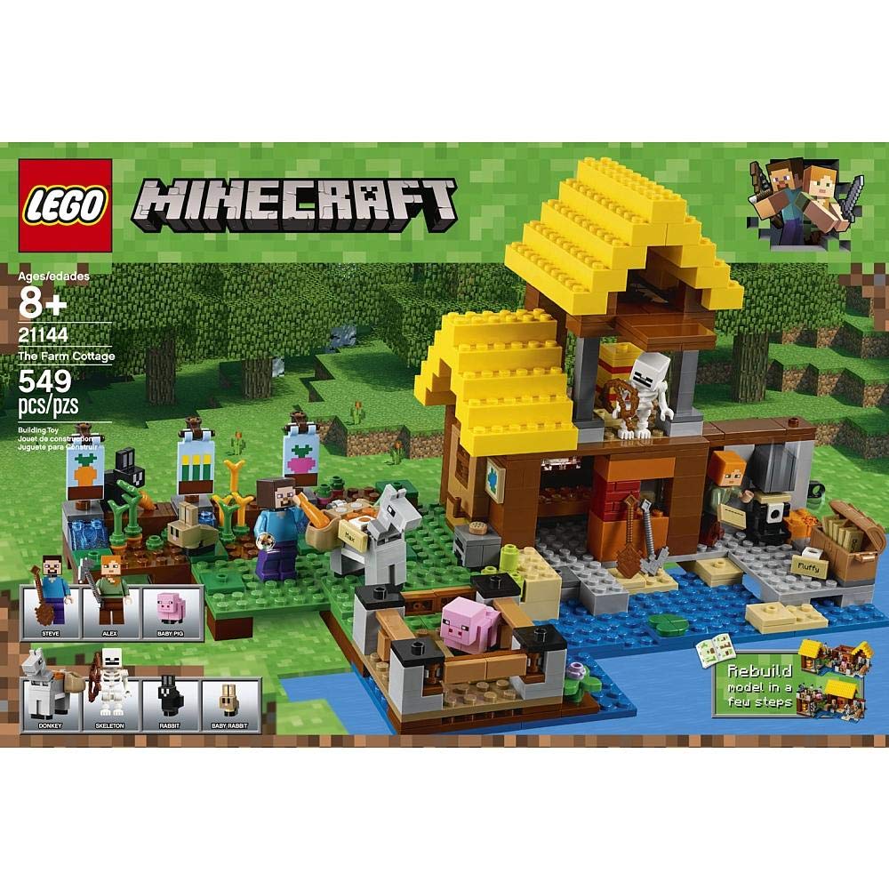 LEGO Minecraft The Farm Cottage 21144 Building Kit (549 Piece)