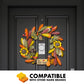 Brickcraft Harvest Wreath Brick Building Kit, 382 Pieces | DIY Autumn & Halloween Home Décor | 2-in-1 Fall Wreath & Garland Craft | Festive