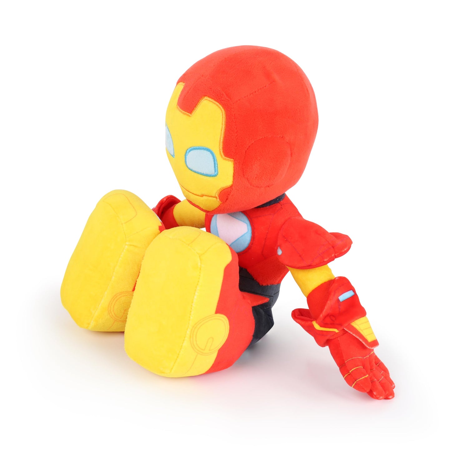 Jay Franco Marvel Kids Plush Pillow Buddy - Ultra-Soft Stuffed Plushie & Cozy Pillow, Official Licensed Product, Red - Iron Man and His Awesome
