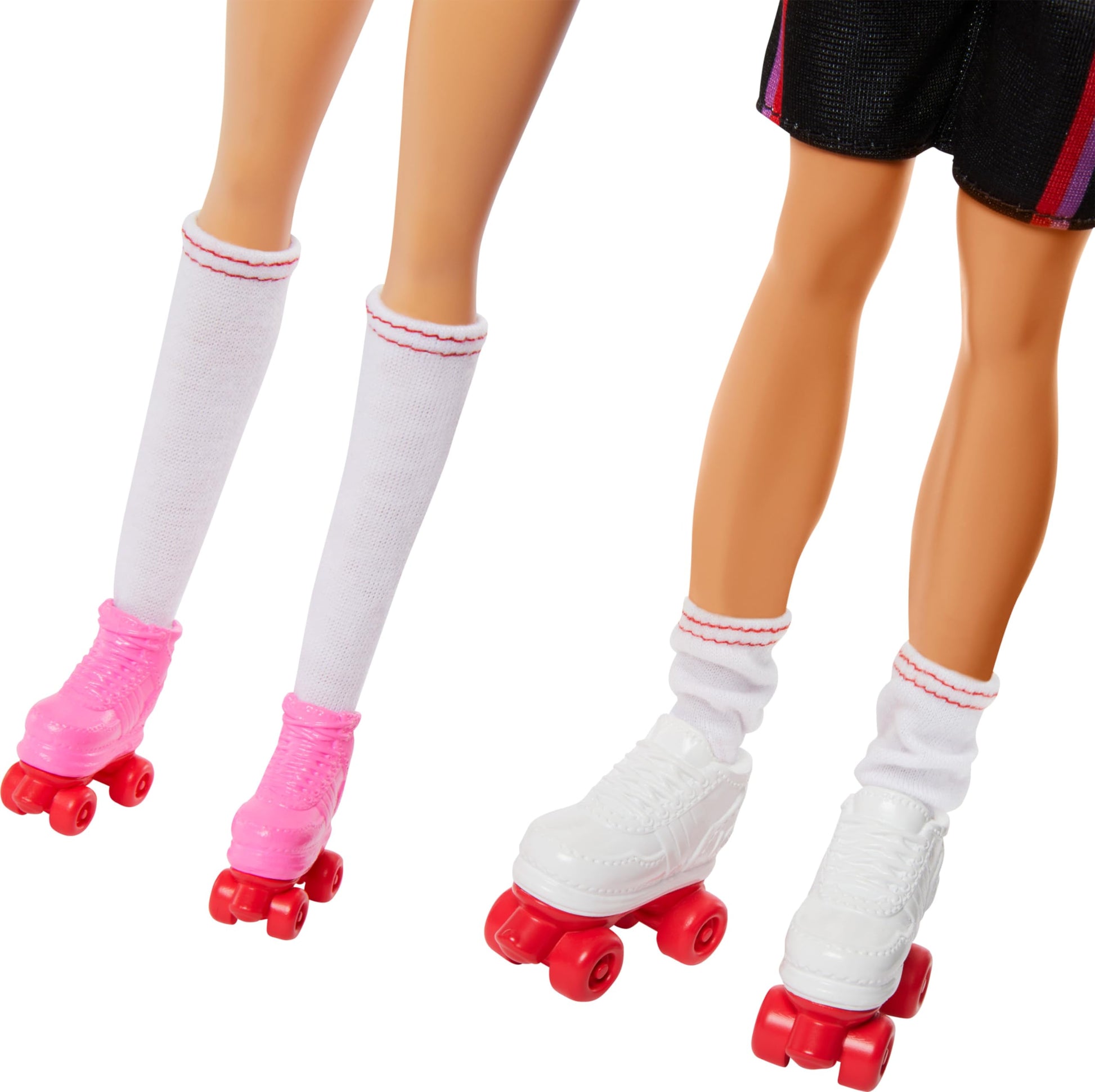Barbie Fashionistas Set with 2 Fashion Dolls & 6 Accessories, Ken Roller-Skating Fashion Dolls, 65th Anniversary Collectible