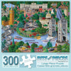 Bits and Pieces - Large 300 Piece Jigsaw Puzzle for Adults - London City View - England Jigsaw Puzzle by Artist Joseph Burgess, Completed Puzzle Size