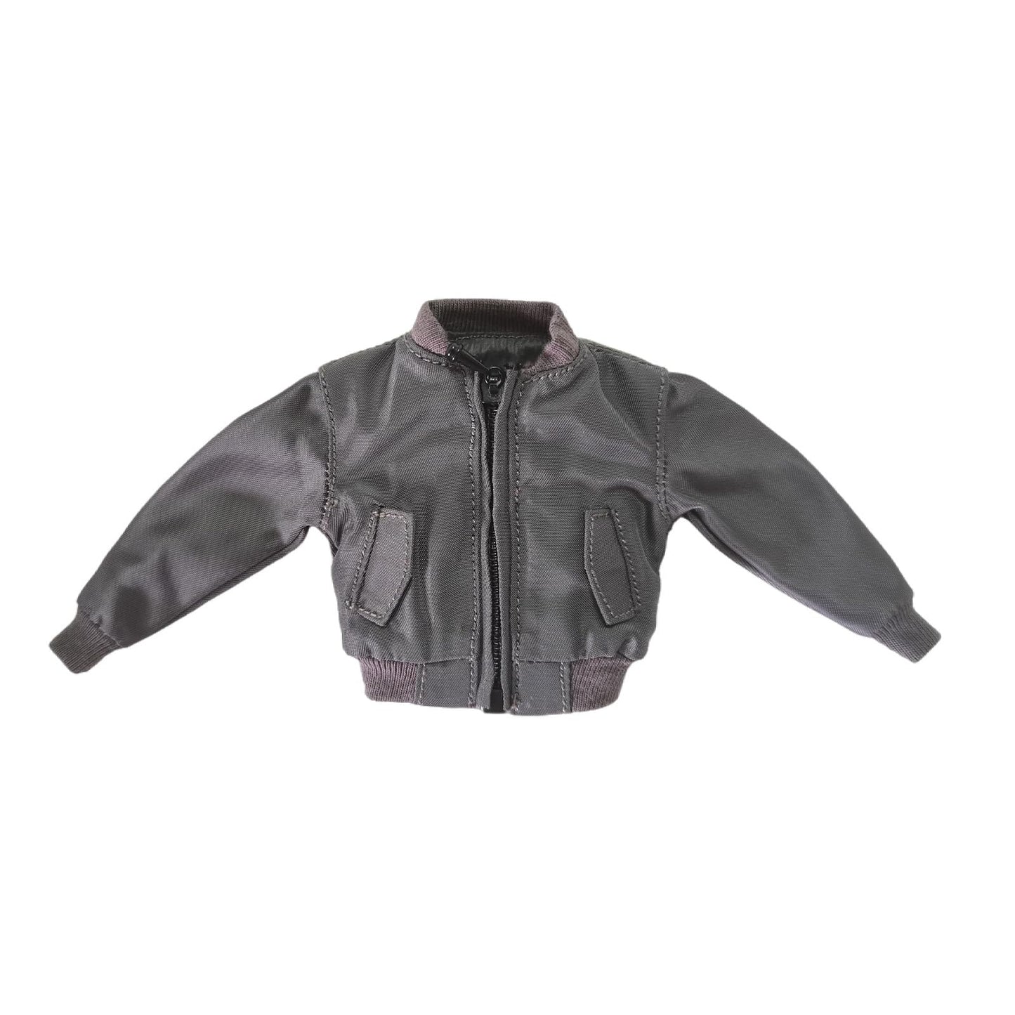 1/12 Action Figure Clothes,Jacket Coat for 6" Action Figure Body,1:12 Scale Miniature Clothes(Grey Jacket)