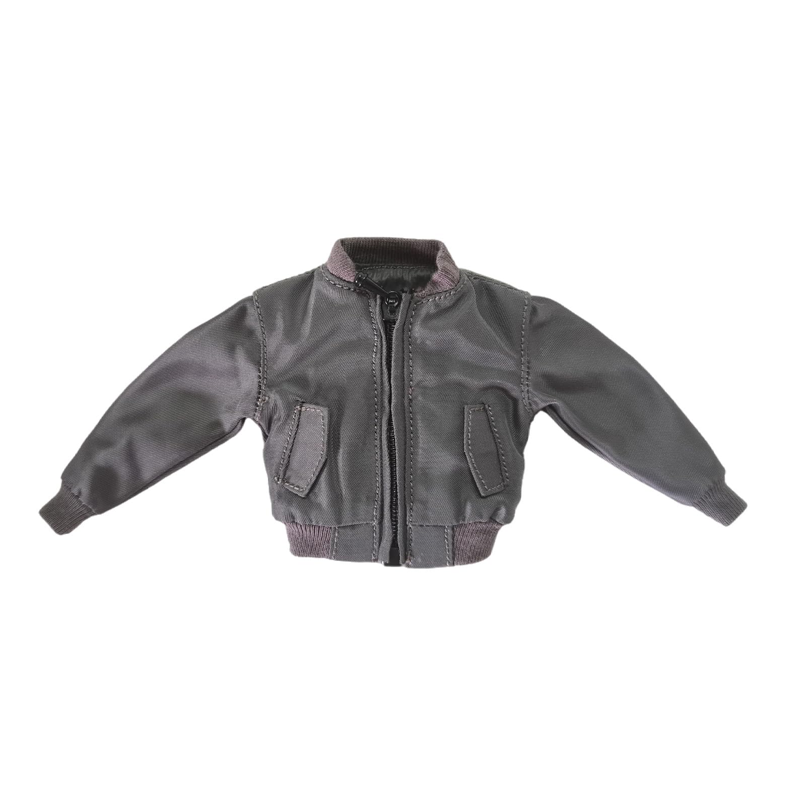 1/12 Action Figure Clothes,Jacket Coat for 6" Action Figure Body,1:12 Scale Miniature Clothes(Grey Jacket)