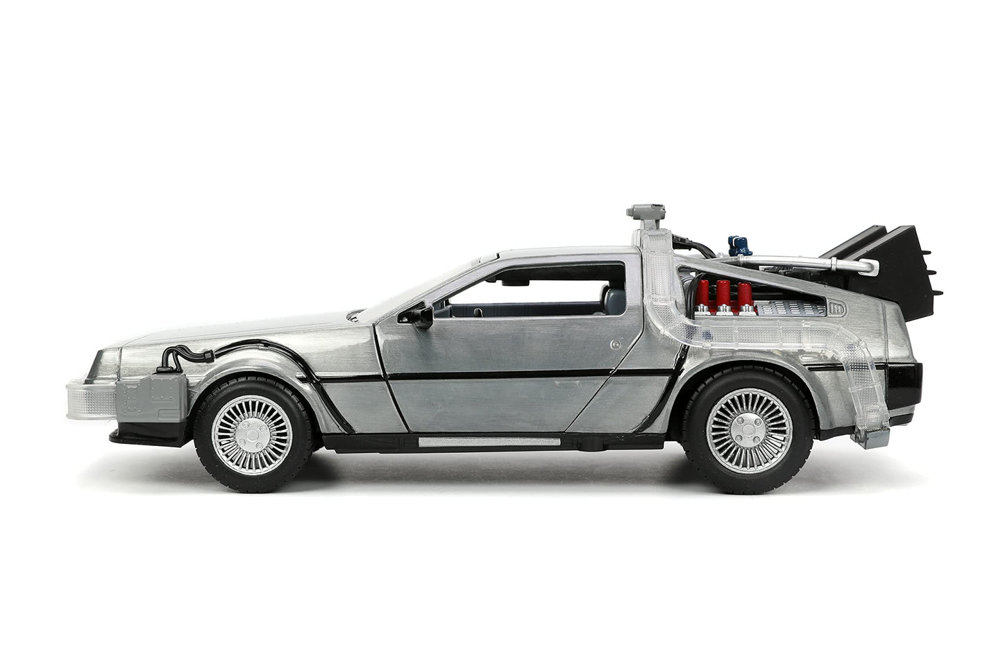 Jada Back to The Future Part I 1:24 Time Machine Die-cast Car Light Up Feature, Toys for Kids and Adults