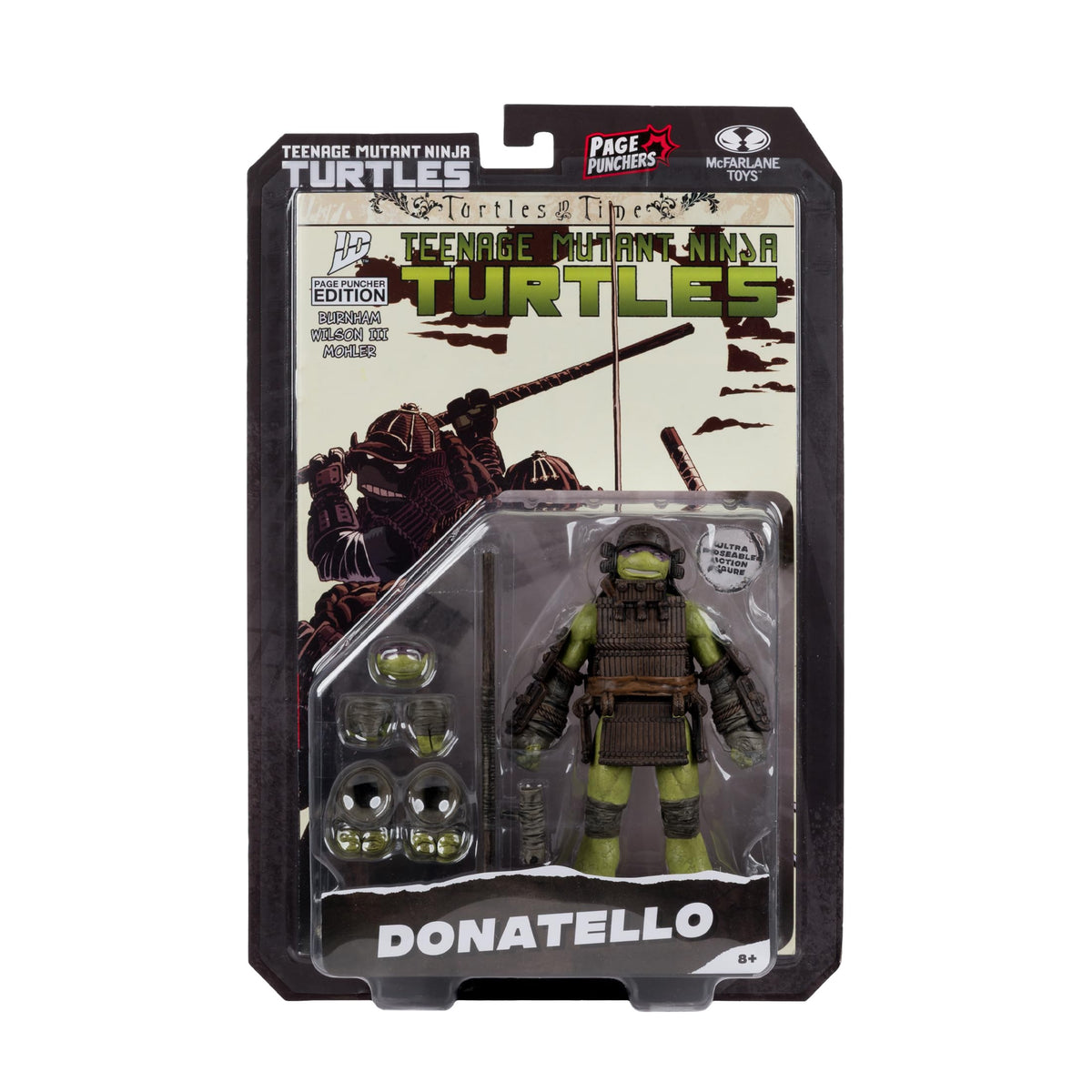 McFarlane Toys- Teenage Mutant Ninja Turtles (Page Punchers) Donatello 5in Action Figure with Turtles in Time Comic
