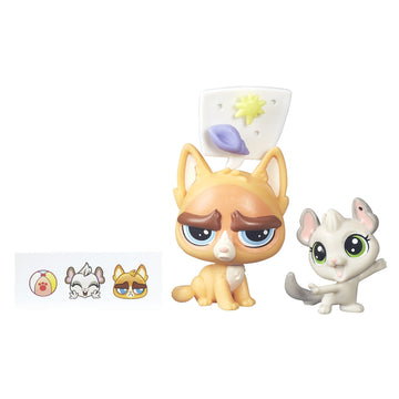 Littlest Pet Shop Pet Pawsabilities Sour Puss and Chinchilla Doll