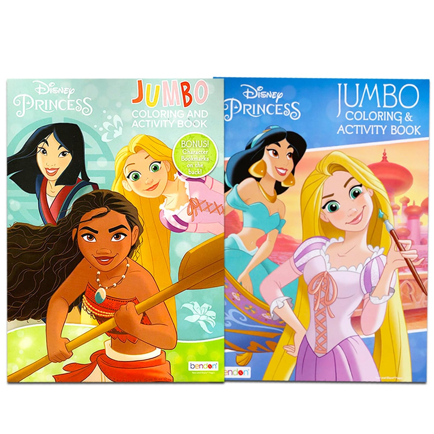 Disney Princess Coloring Book Set for Kids - Bundle with Activities, Stickers, and Games Featuring Disney Princesses Cinderella, Rapunzel, Ariel, More