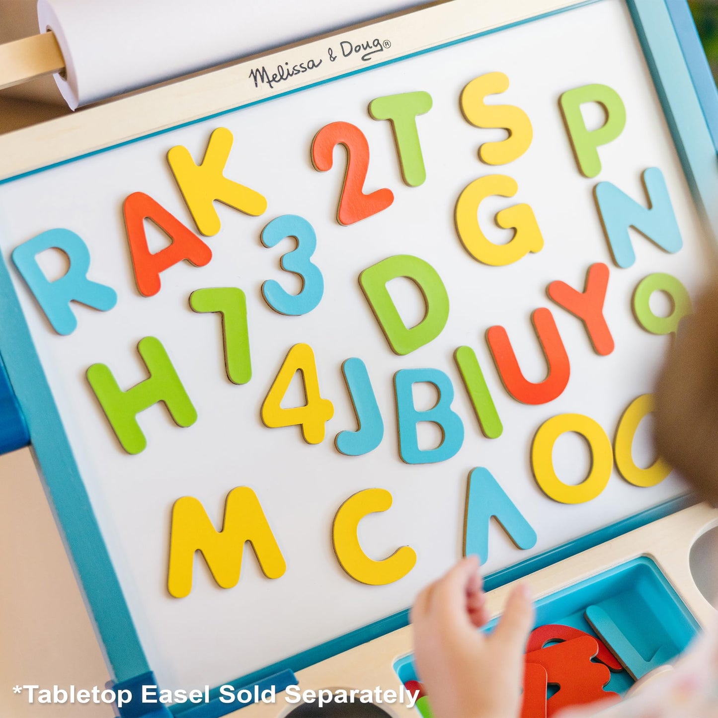Melissa & Doug Deluxe Magnetic Letters and Numbers Set - 89 Wooden Alphabet Magnets & Numbers, Educational Learning Toys for Preschool Kids Ages 3+