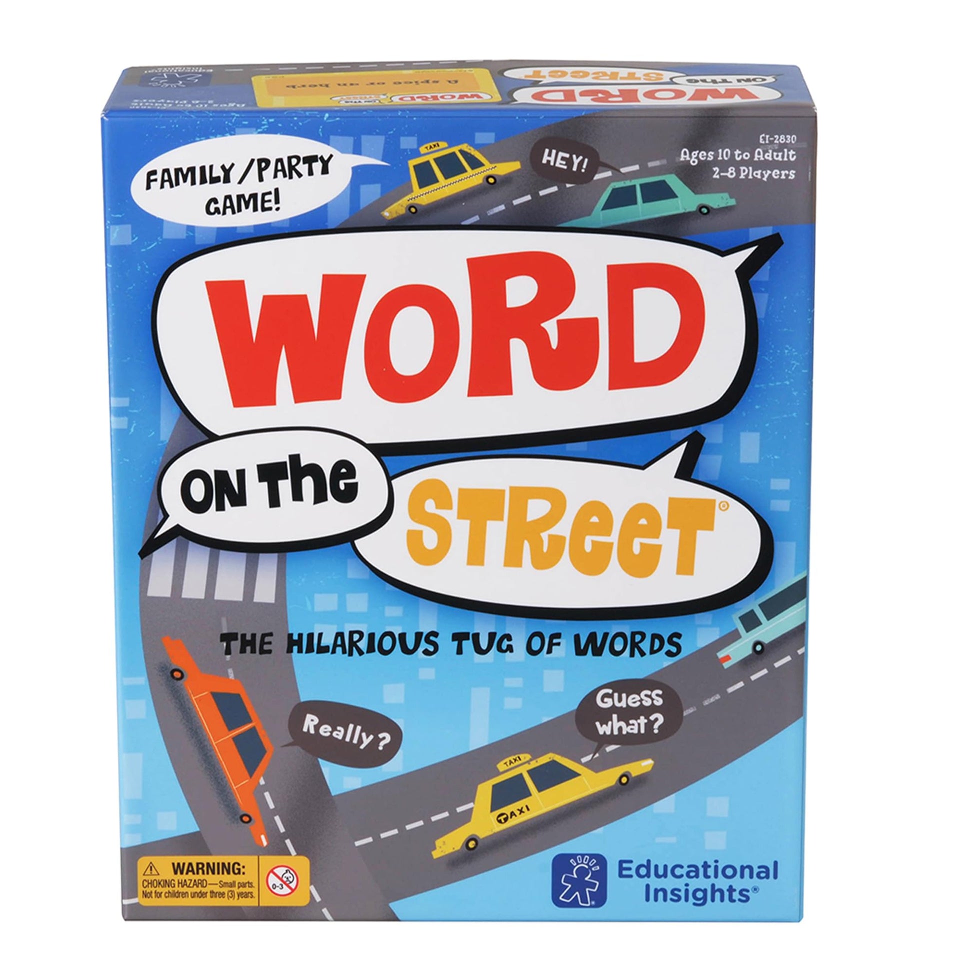 Educational Insights Word on the Street - Family Board Games for Kids and Adults, Fast Word Games for Kids 10 and up, Vocabulary Building Spelling