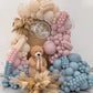 Gender Reveal Balloon Arch Kit 139Pcs Dusty Pink and Fog Blue Balloons White Sand Balloons for Boho Wedding Bride Anniversary Birthday Baby Shower