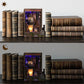 Book Nook Kit,DIY 3D Wooden Miniature Dollhouse Kit Gifts for Adults,The Phantom Chamber Haunted House Booknook with LED Light