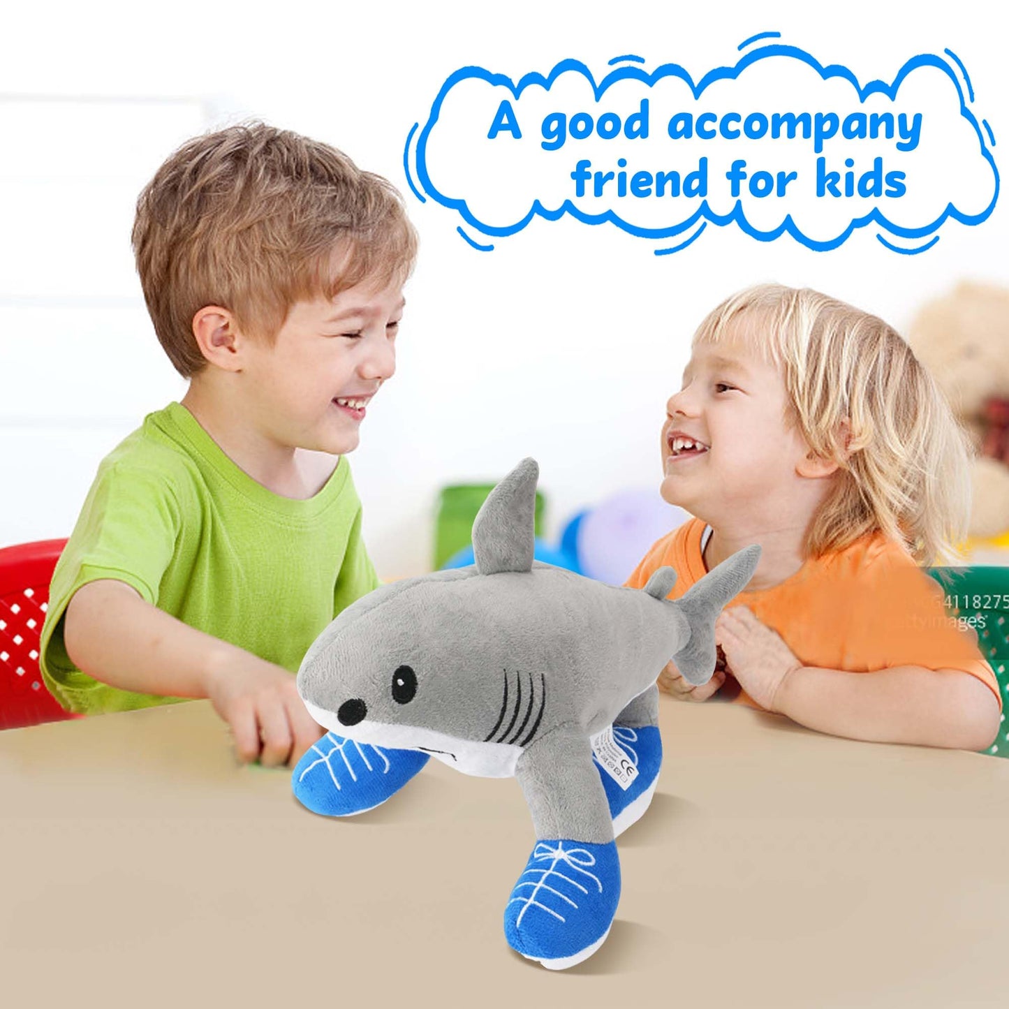 GGRH Italian Brainrot Plush Toy, 14 Inch Tralalero Tralala Plushies Toys, Soft Stuffed Funny Meme Animals Dolls Christmas Toys Gifts for Kids Boys