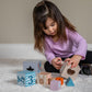 Mary Meyer Leika Wooden Toys Nesting & Stacking Blocks Montessori Toys for 18+ Months Old Toddler Preschool Gifts, 3.5 x 13.5-Inches, Woodland Animals