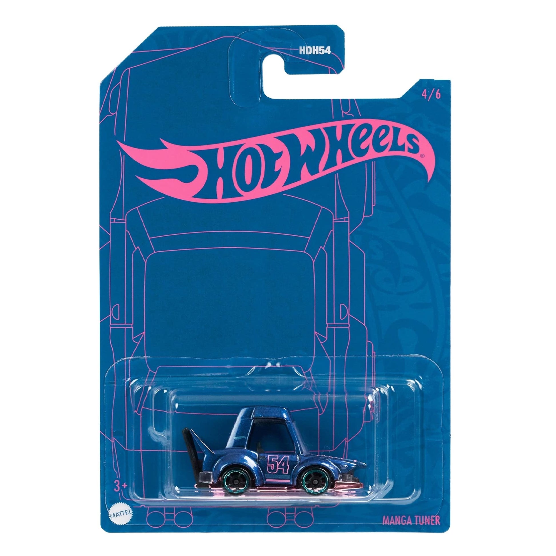 Hot Wheels 2022 - Manga Tuner - Pearl & Chrome Series 4/6 [Blue/Pink]