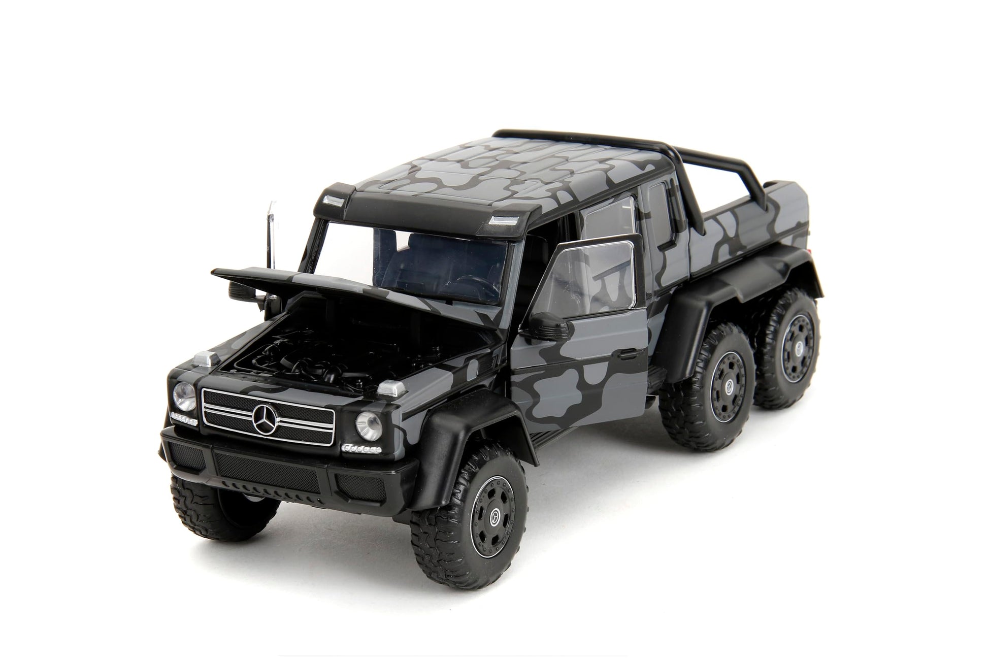 Jada Pink Slips 1:24 W6 Mercedes Benz AMG G63 Die-Cast Car, Toys for Kids and Adults(Grey Camo)