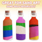 ArtCreativity 12pcs/2oz Plastic Sand Art Bottles with Corks - 3.75” Bulk Sand Art Bottles for Sand Art Kit, Message in a Bottle, Wedding Invitations