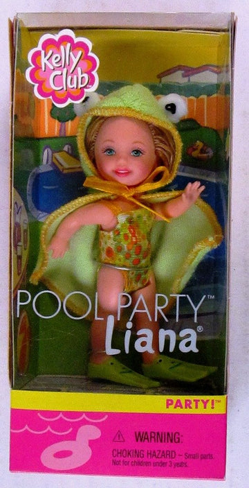 Barbie Kelly Club Liana Pool Party Doll with Frog Outfit 2001