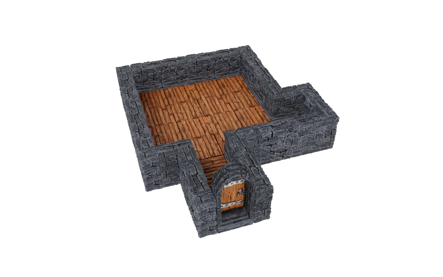 Warlock Tiles: Expansion - 1 in. Dungeon Straight Walls