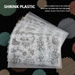 Shrink Plastic Sheets 8pcs Premium DIY Craft Kit for Jewelry Keychains Toys 20x29cm Frosted Surface Handmade Art Supplies