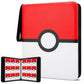 Card Binder 9 Pocket, 900 Pockets Extra Large Trading Card Binder with Zipper, PU Leather Waterproof Card Album Holder, 3-Ring Collectible Card Book