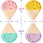 Shelling Home 48 Pcs Ice Cream Party Plates, 10'' Disposable Paper Plates, Cute Sundae Party Supplies for Kids Boys Girls Toddlers, Birthday Baby