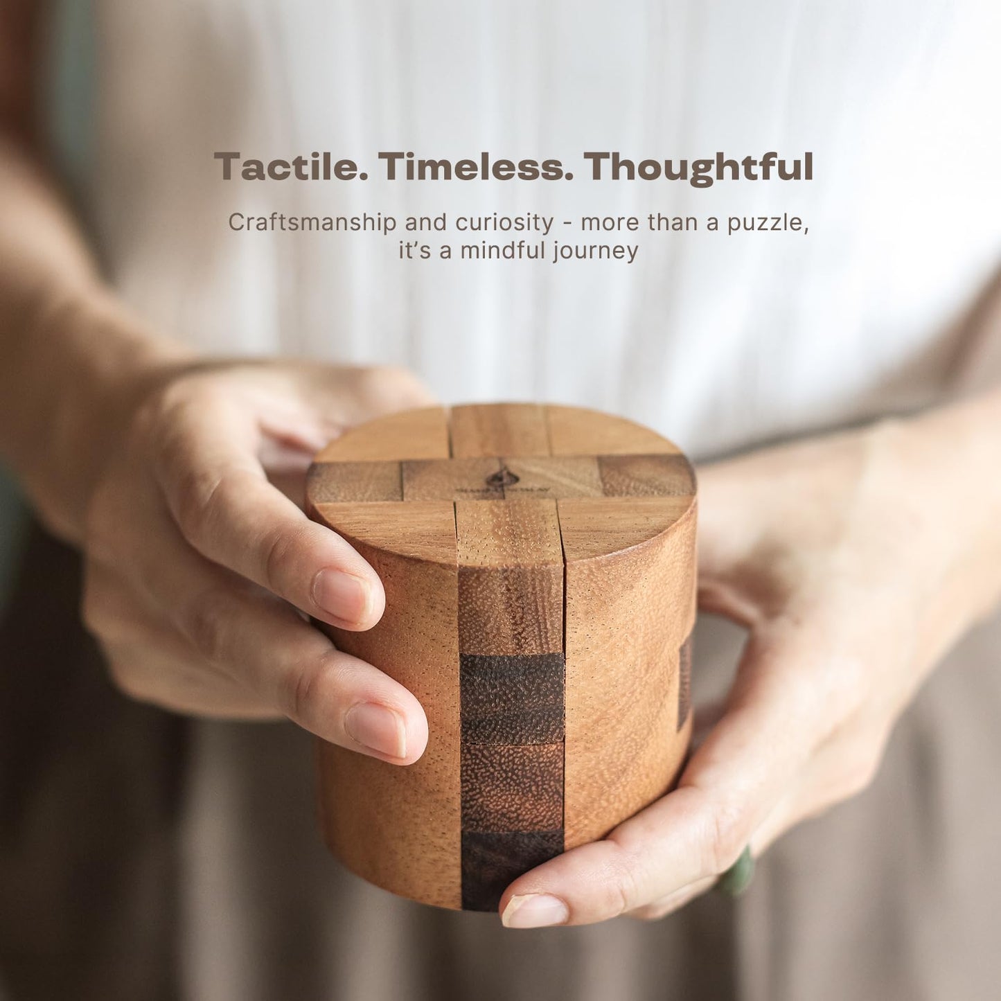 Powder Keg: 3D Wooden Puzzles Brain Teasers for Adults Interlocking Mechanical Handheld Mind Logic Puzzles Unique Gift for Christmas and Birthdays