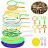 Big Bubble Wands Set Bubble Party Pack Bulk, Funny Bubble Toy Bubble Making Toys for Outdoor, Big Bubble Wands Bulk for All Age People Bubbles Party