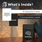 Substance Card Game - 90 Conversation Cards for Adults, Couples, Friends, Co-Workers, Strangers - Meaningful, Deep Conversation Started Card Game