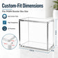 Booster Box Acrylic Case, Rounded Edge 8mm + 5mm Thick Clear Booster Box Protector for PKMN TCG | Magnetic Lid, UV Blocking & Dust Proof Display Case
