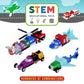 Popular Playthings Magnetic Vehicles for Toddlers 1-3, Mini Mix or Match Car Toys, Set of 9 Gift for Kids - Cars, Planes & More