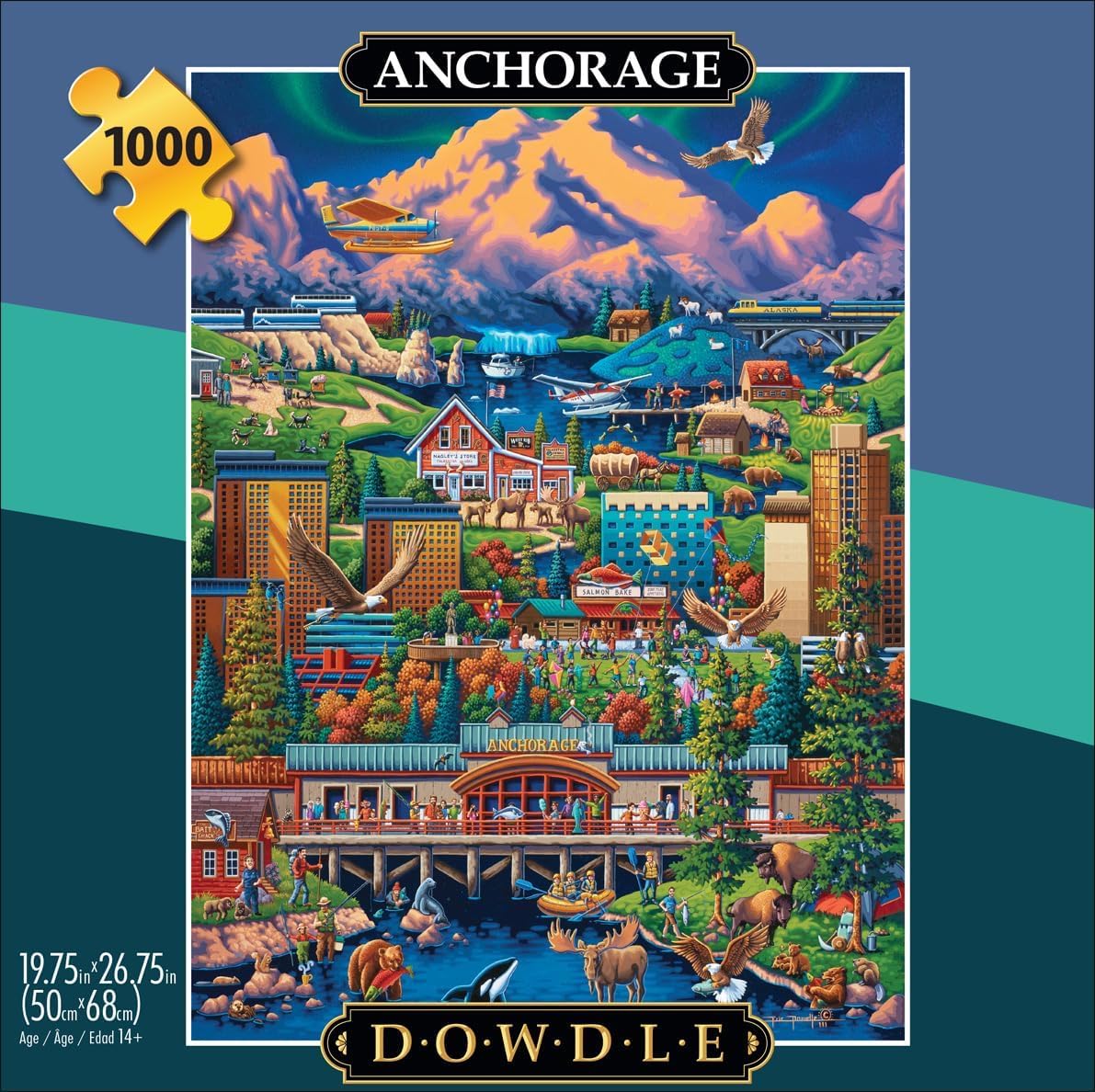 Buffalo Games - Eric Dowdle - Anchorage - 1000 Piece Jigsaw Puzzle for Adults -Challenging Puzzle Perfect for Game Nights - Finished Size is 26.75 x
