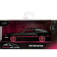Jada Pink Slips 1:32 W2 1969 Ford Mustang Die-Cast Car, Toys for Kids and Adults (Black/Pink Stripes)