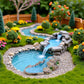 Senyango DIY Miniature Mini Water Pool, Garden Lawn Ornament for Mountain Dollhouse Decor, Craft Outdoor Statues, Village Character and Manor Style