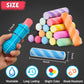 VEESA Sidewalk Chalk for Kids, Bucket Pack (46 Count + 2 Chalk Holders)