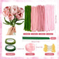 DVKKHD 400 Pcs Pink Pipe Cleaners Kit, 4 Colors Chenille Stems DIY Bouquet