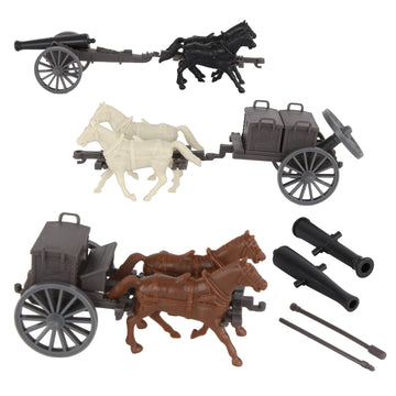 BMC CTS Civil War Artillery Horse Wagon - ACW Cannon Limber Caisson Playset