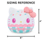 TeeTurtle Reversible Sanrio Hello Kitty 4-Inch Cupcake Two-Sided Flip Plush Toy with Embroidered Details - Cute Mini Collectible Plush for Kids