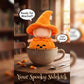 Doll Clothes for 17cm Doll, Premium Handmade Special Style 2 Piece Set Including Pumpkin Outfit and Witch Hat for Halloween Dressed High-End Dolls