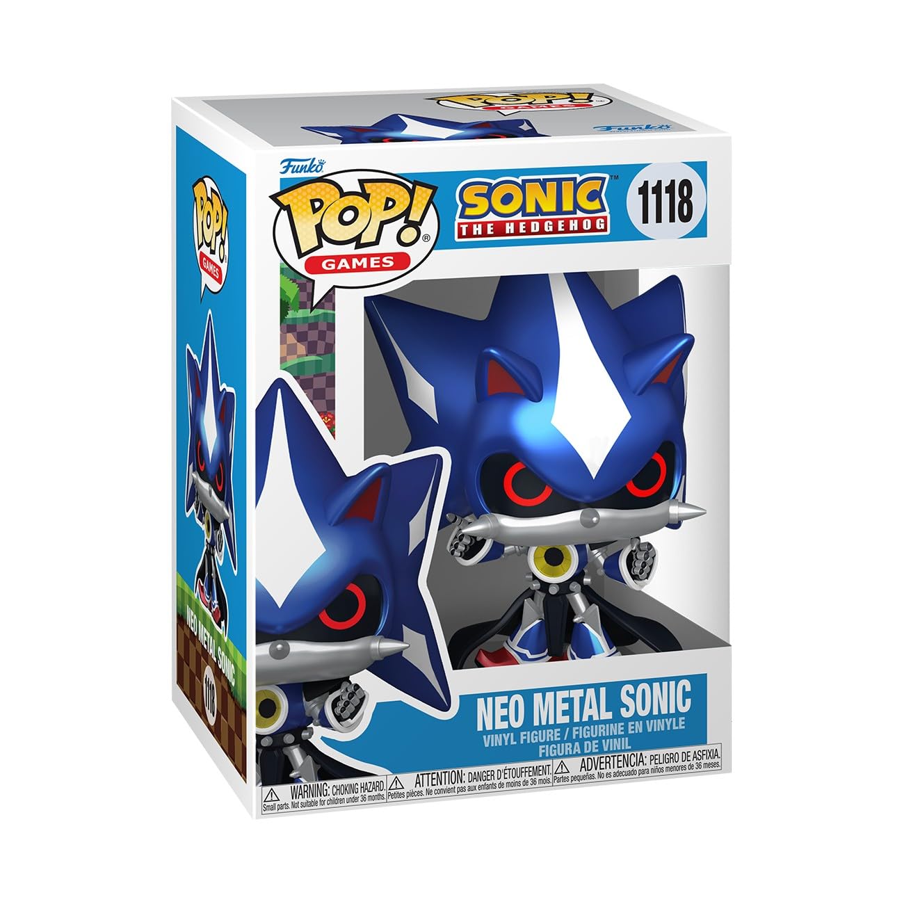 Funko Pop! Games: Sonic The Hedgehog - Neo Metal Sonic - Collectable Vinyl Figure - Gift Idea - Official Merchandise - Toys for Kids & Adults - Video
