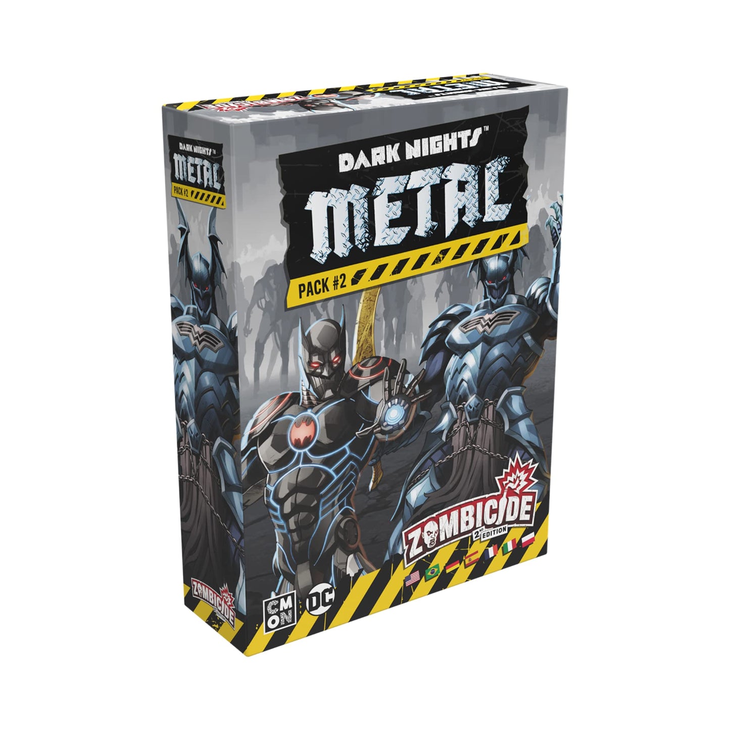 CMON Zombicide Dark Night Metal Pack #2 - Face Horrors Beyond The Dimensions with The Justice League! Cooperative Strategy Board Game, Ages 14+, 1-6