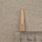 Miniature Wooden Furniture Legs for Dollhouse, 1:12 Scale Straight Desk Legs, Natural Wood, 3cm High, 4 Pack, #2 Legs