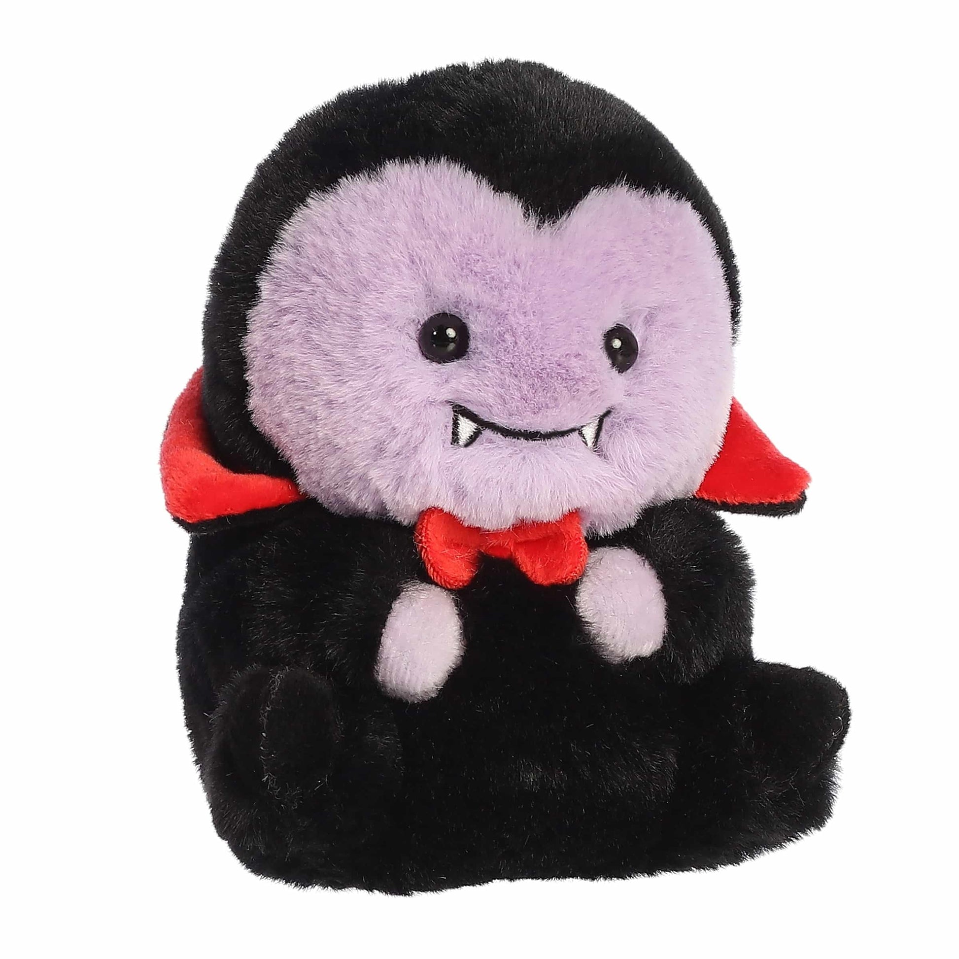 Aurora® Spooky Rolly Pet™ Vaughn Vampire™ Stuffed Animal - Compact Size for On-the-Go Fun - Perfect for Halloween Decorations and Gifts - Purple 5